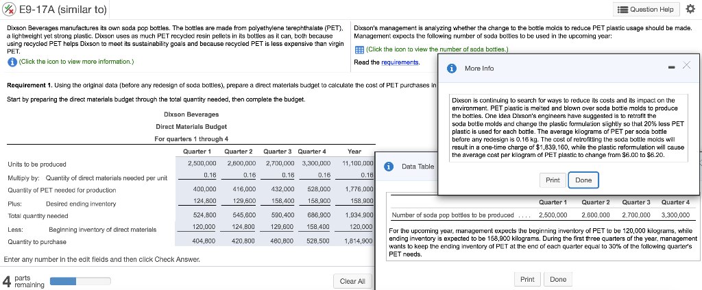 please solve requirement 2 and explain how you got the answers/show