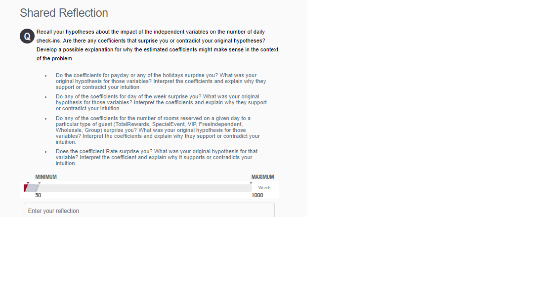 understanding. Below is the output table for the regression model used to