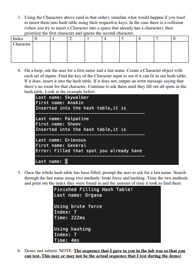 not touch public Character(String fn, String ln){ firstName = fn; lastName =
