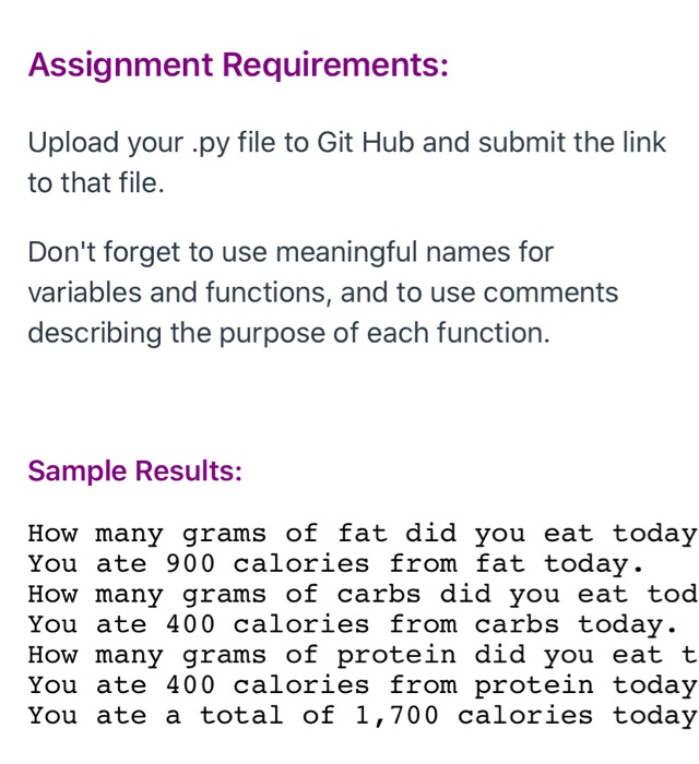 them in variables Lesson: A nutritionist who works for a fitness club