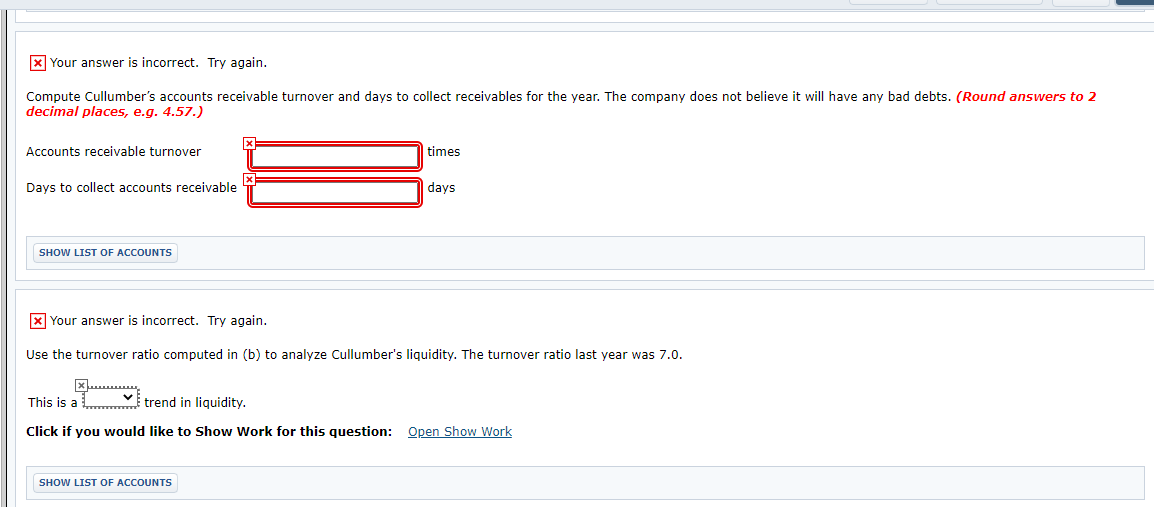 3. Beginning-of-the-year Accounts Receivable balance was $18,700. Net sales (all on account)