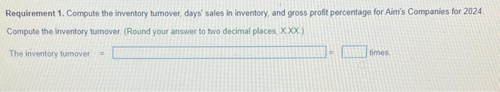 2024. 2. Compute days' sales in receivables during 2024. Round intermediate calculations