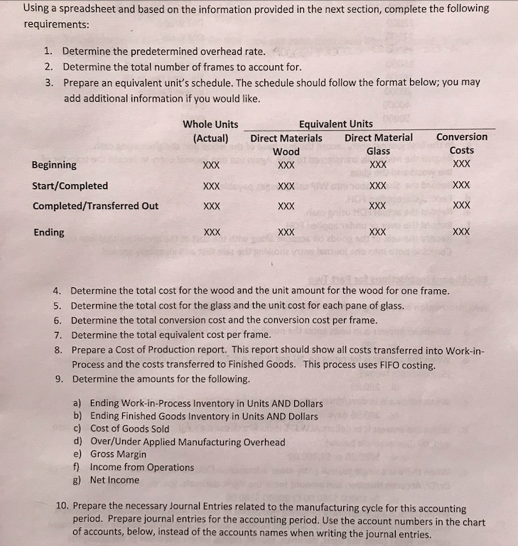Can you please help with 5,6,7&8 Answers 1-4 Using a spreadsheet and