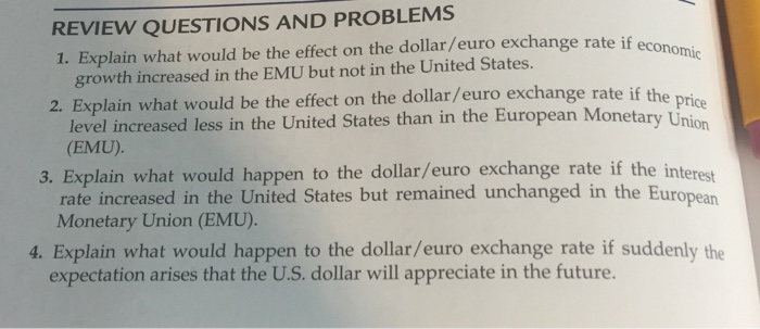  Need help for question 1-4 Explain what would be the effect