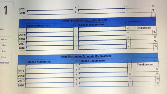 of goods sold Accounts receivable 2019 2018 2017 2016 2015 $639,927 $423,793