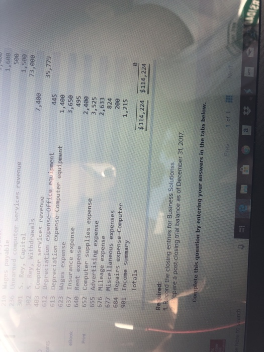 balance as of December 31, 2017 The 2017) follows ber 31, 2017,