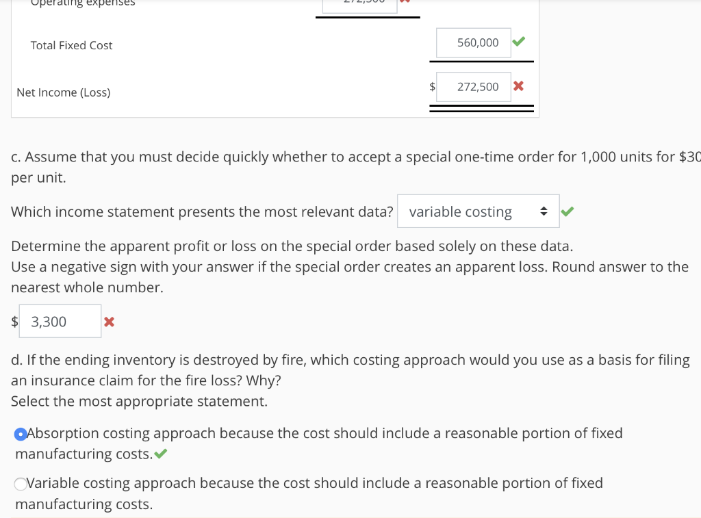 Production costs (80,000 units) Direct material 880,000 Direct labor 720,000 Manufacturing overhead: