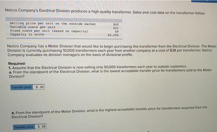 now selling all of the transformers it can produce to outside customers.