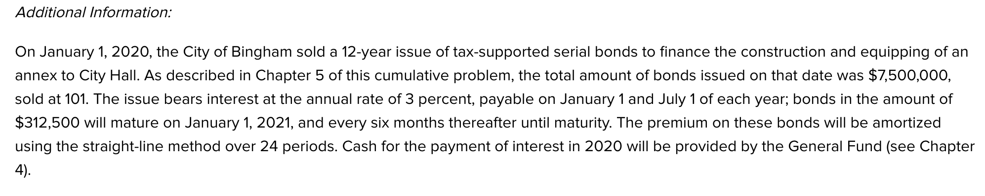 single debt service fund to account for the service of all issues