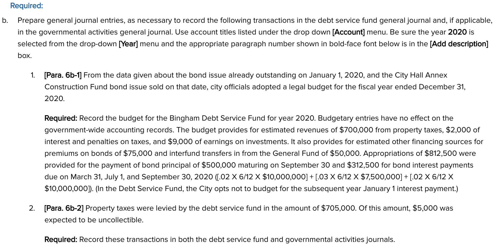 of tax-supported and special assessment long-term debt. As of December 31, 2019,
