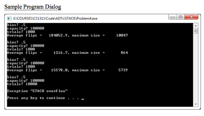 Problem: Fill in the missing code in Problem4.c (in the designated areas).