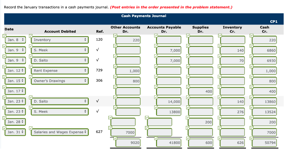 an accounts payable subsidiary ledger. Balances related to both the general ledger