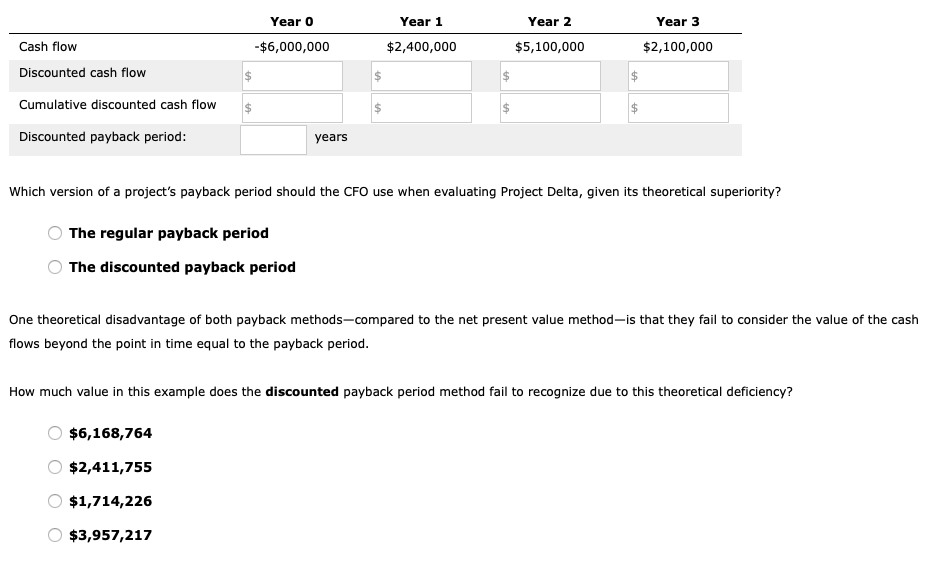 payback period that helps in their capital budgeting decisions. Consider the case