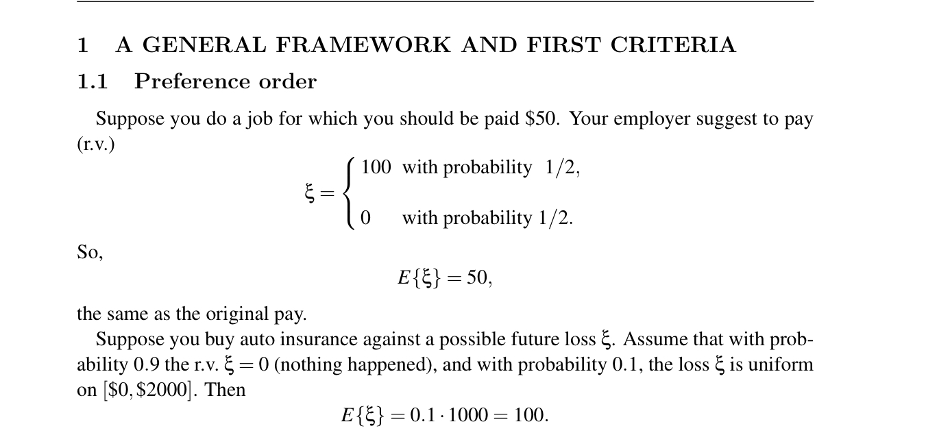 Please explain and be organized to explain why the expect value is