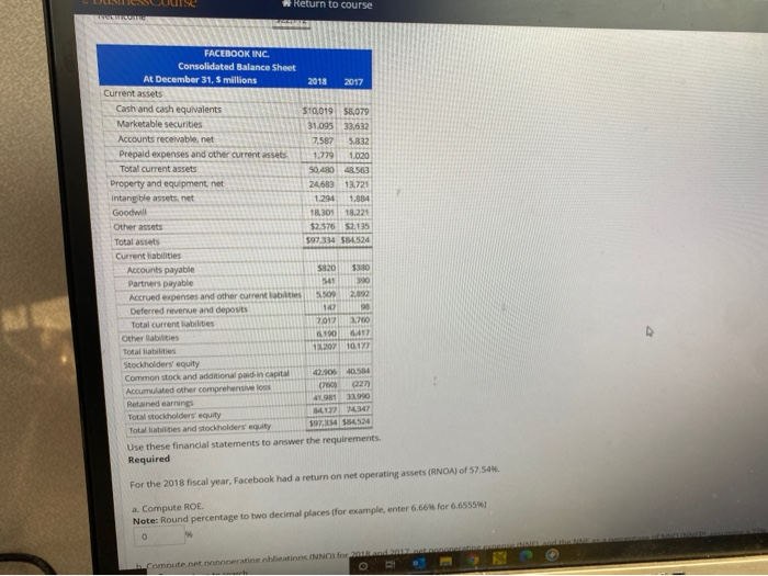 Noncontrolling Interest Refer to the balance sheets and income statement below for