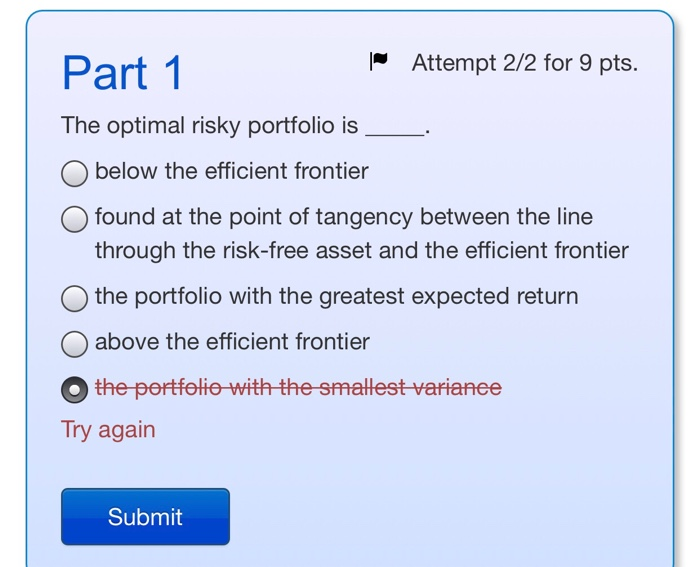 O assets are perfectly correlated O assets are imperfectly correlated Othere are