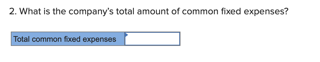 information applies to the questions displayed below. Cane Company manufactures two products