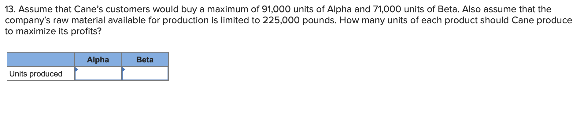 overhead for each of the two products? Alpha Beta Traceable fixed manufacturing