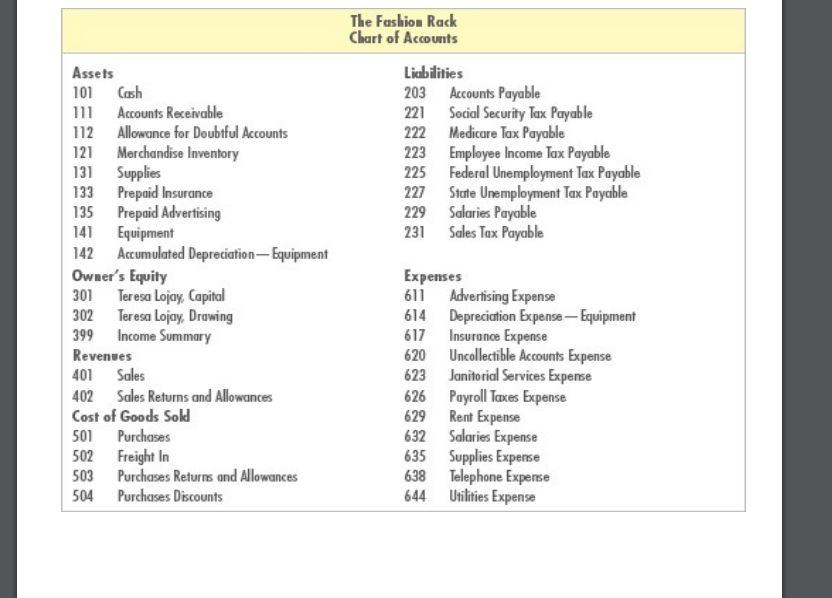 Hello, Please help!!!! I started by creating like a spreadsheet, general ledger