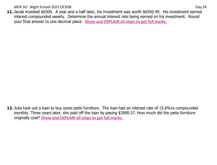 detailed as possible! Thank you so much! 9. Liam is the foreman