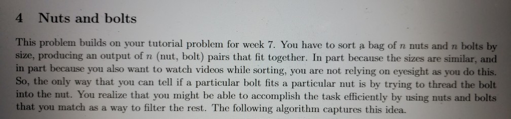  ^ introduction ^ algorithm ^ question Thx in advance! 4 Nuts