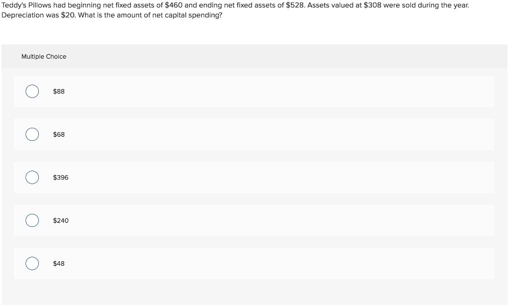  Stuck please help Teddy's Pillows had beginning net fixed assets of