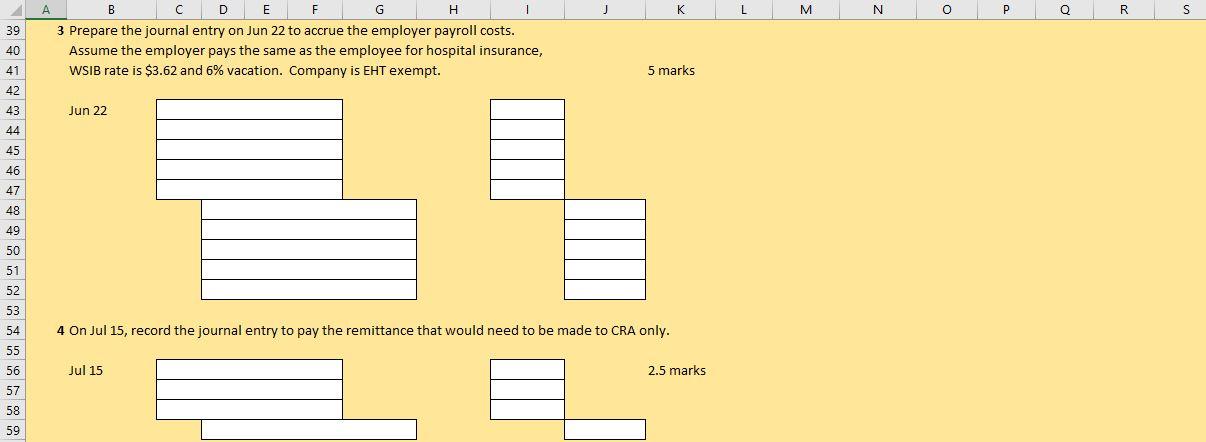 the bi-weekly payroll for all employees at Auger Company for Jun 22,