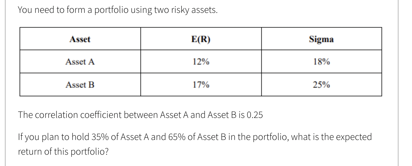  Use the same portfolio information as in question 4. Assume that