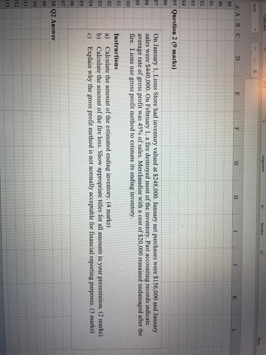  Chp on For Alignment Number 5121 A B D E F