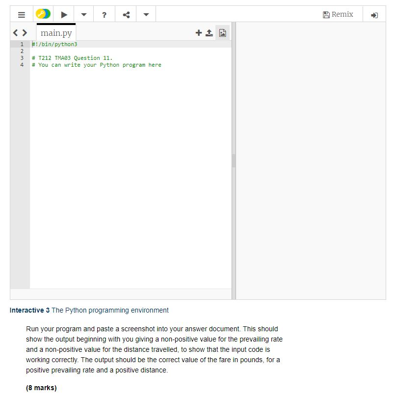 Python. You are recommended to use no more than 350 words in