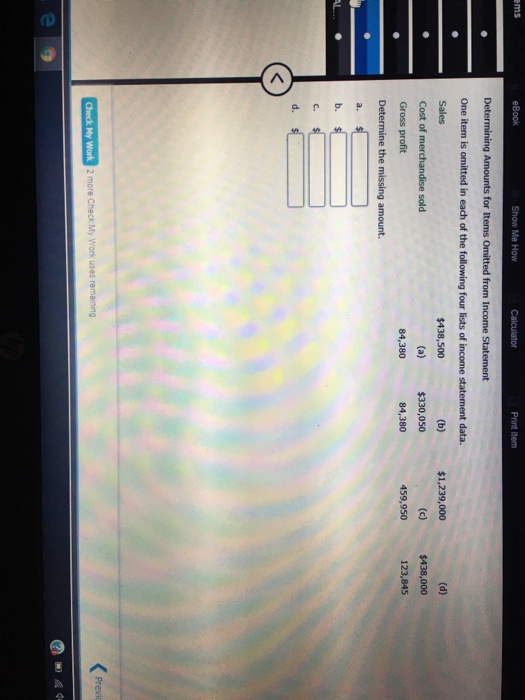  ms Show Me How Print Item Determining Amounts for Items Omitted