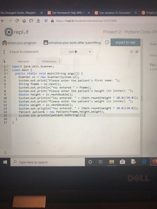 Series: Allegiant X C Get Homework Help With Che X CUse Javadocs