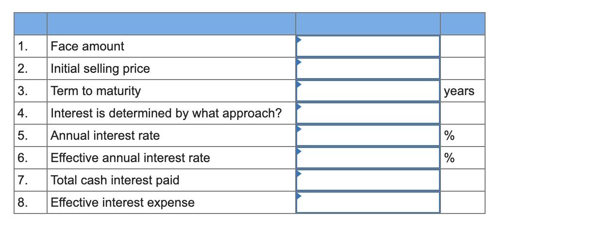 Tennessee Harvester Corporation issued debenture bonds that pay interest semiannually on June
