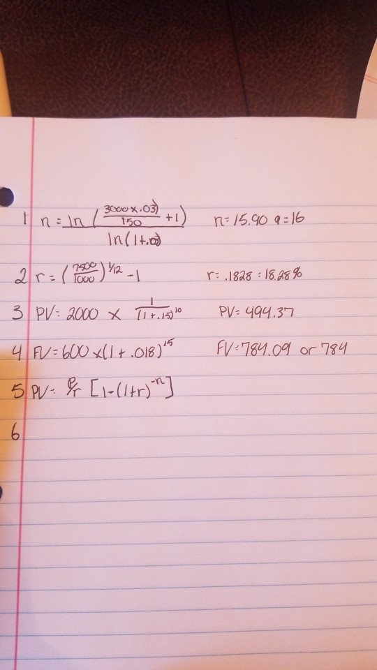 I did these right answers from earlier 6. How long would it