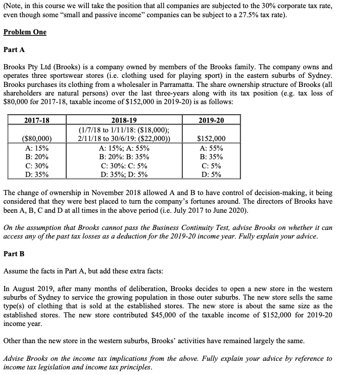 (Note, in this course we will take the position that all