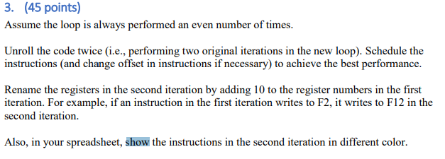 Excel sheet. Note that branches using the result of integer operations do