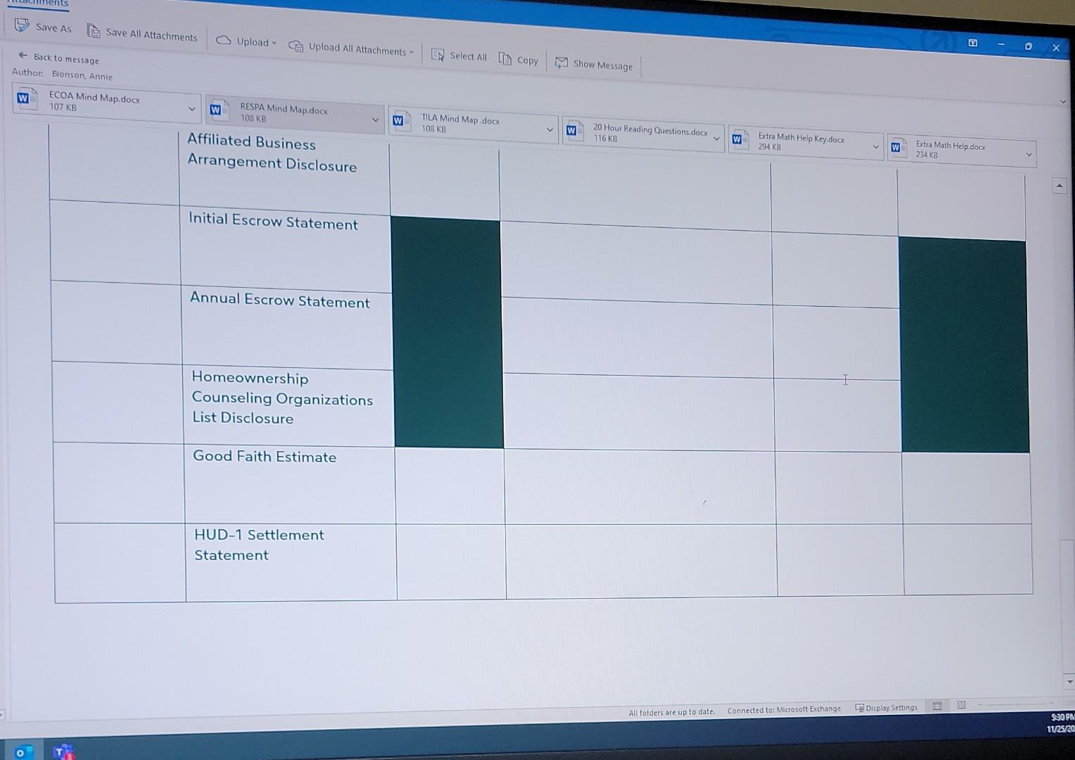 All I Copy Show Message Back to message Author: Bonson, Annie W