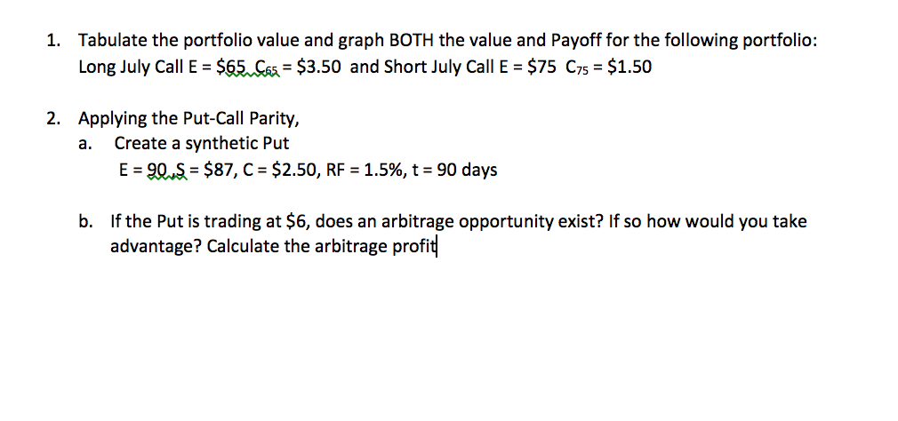Please answer #2,3 1. Tabulate the portfolio value and graph BOTH the