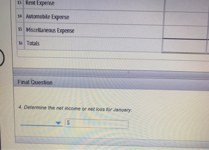 plans delivered, $9,000 H. Paid cash for miscellaneous expenses, $2,600. L. Paid