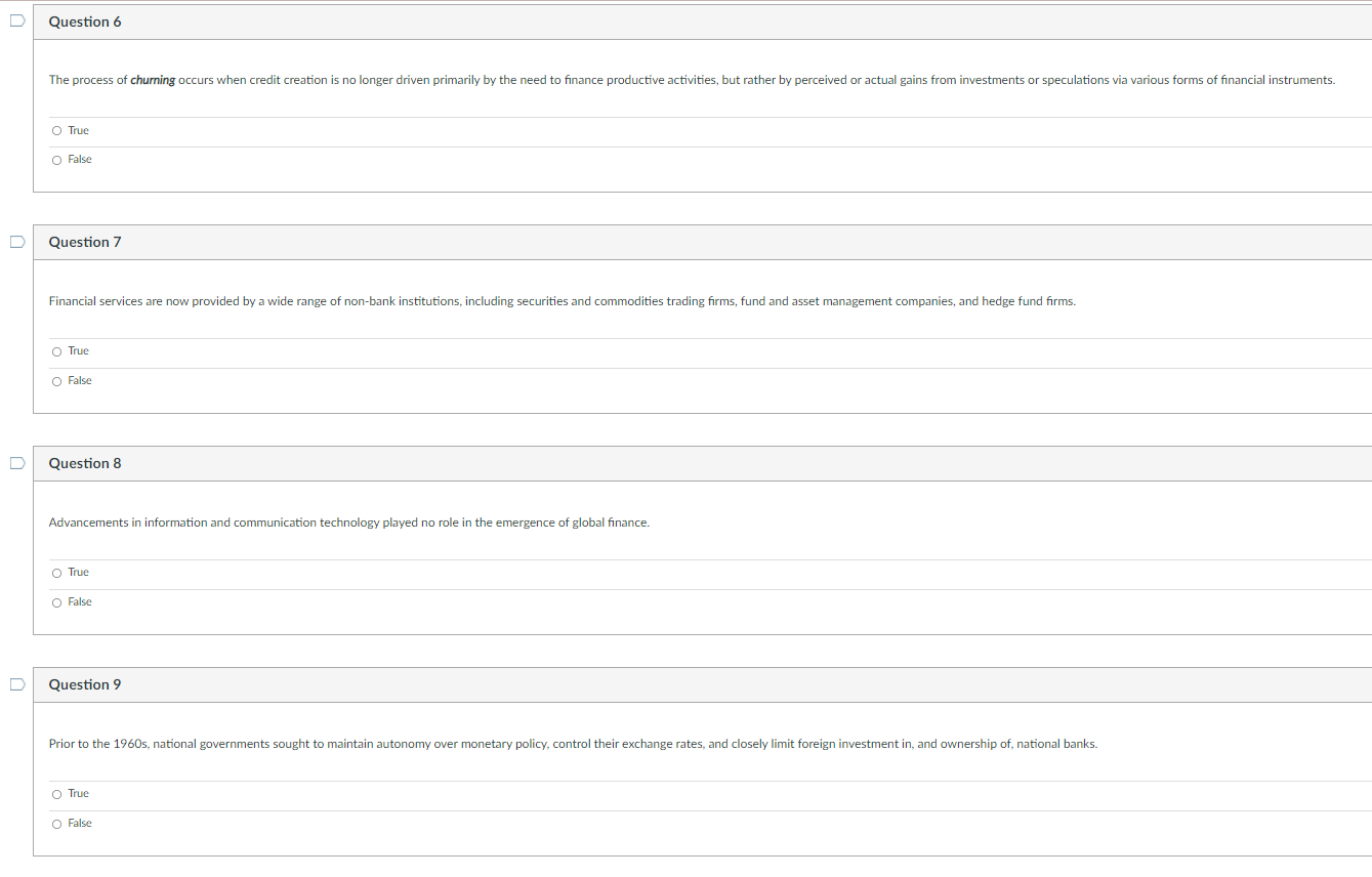 answer all correctly will leave thumbs up Question 6 The process of