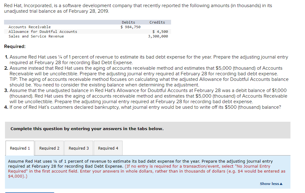  Red Hat, Incorporated, is a software development company that recently reported