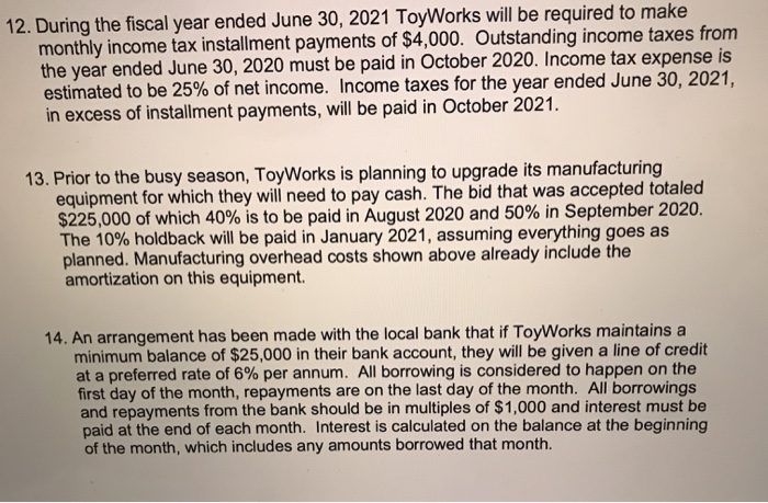 fiscal year end is June 30. During the summer of 2020, Chris