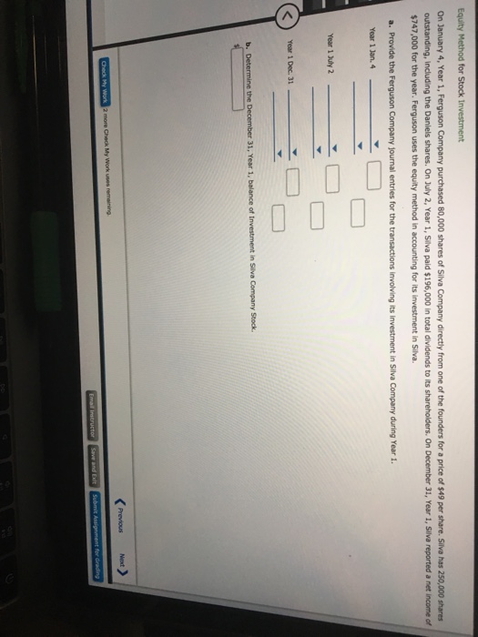  1 Please explain it 2. Please explain it Equity Method for