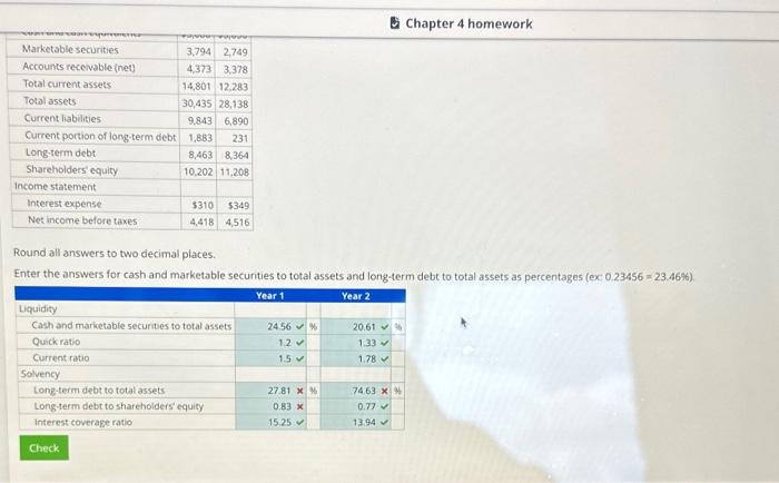 report Using the ratio definitions from Exh bt 4 6, calculate the