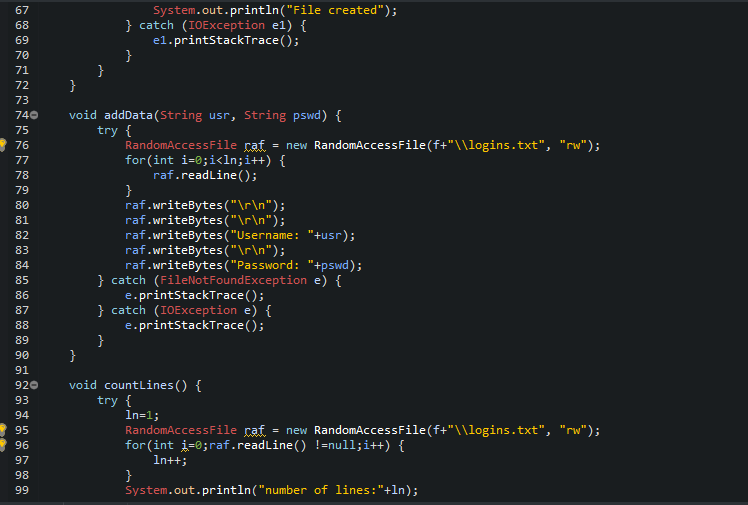 in the login.txt are deleted. Source Code: Home.java: import java.awt.EventQueue; import javax.swing.JFrame;