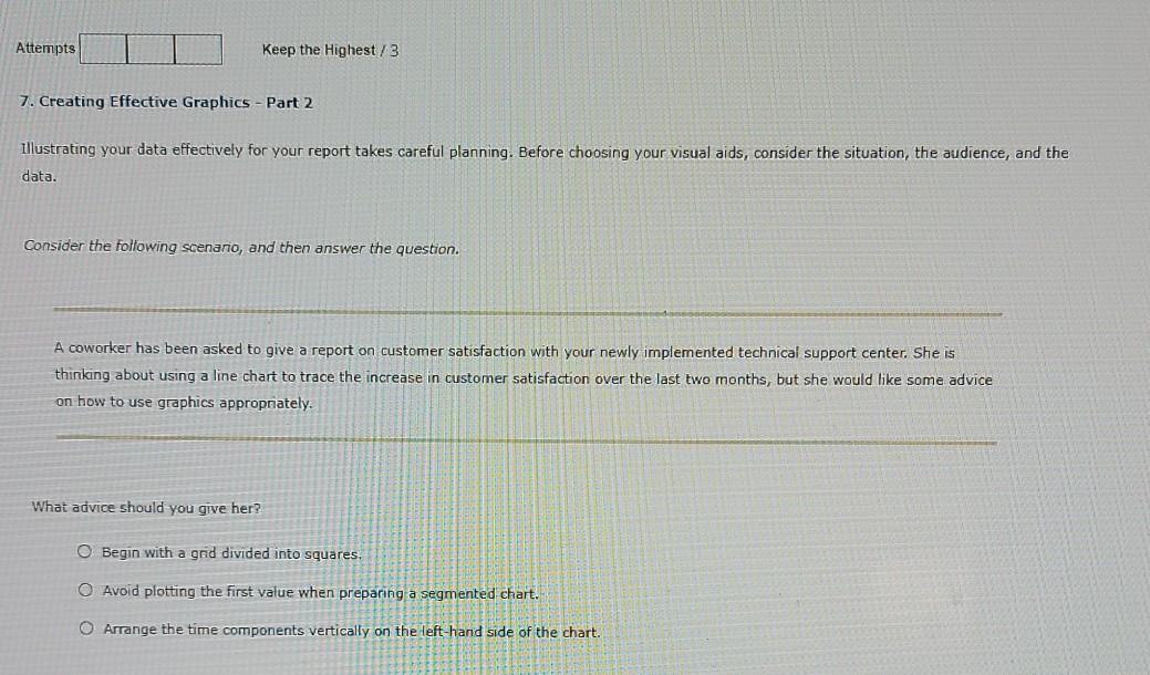 Attempts Keep the Highest / 3 7. Creating Effective Graphics -