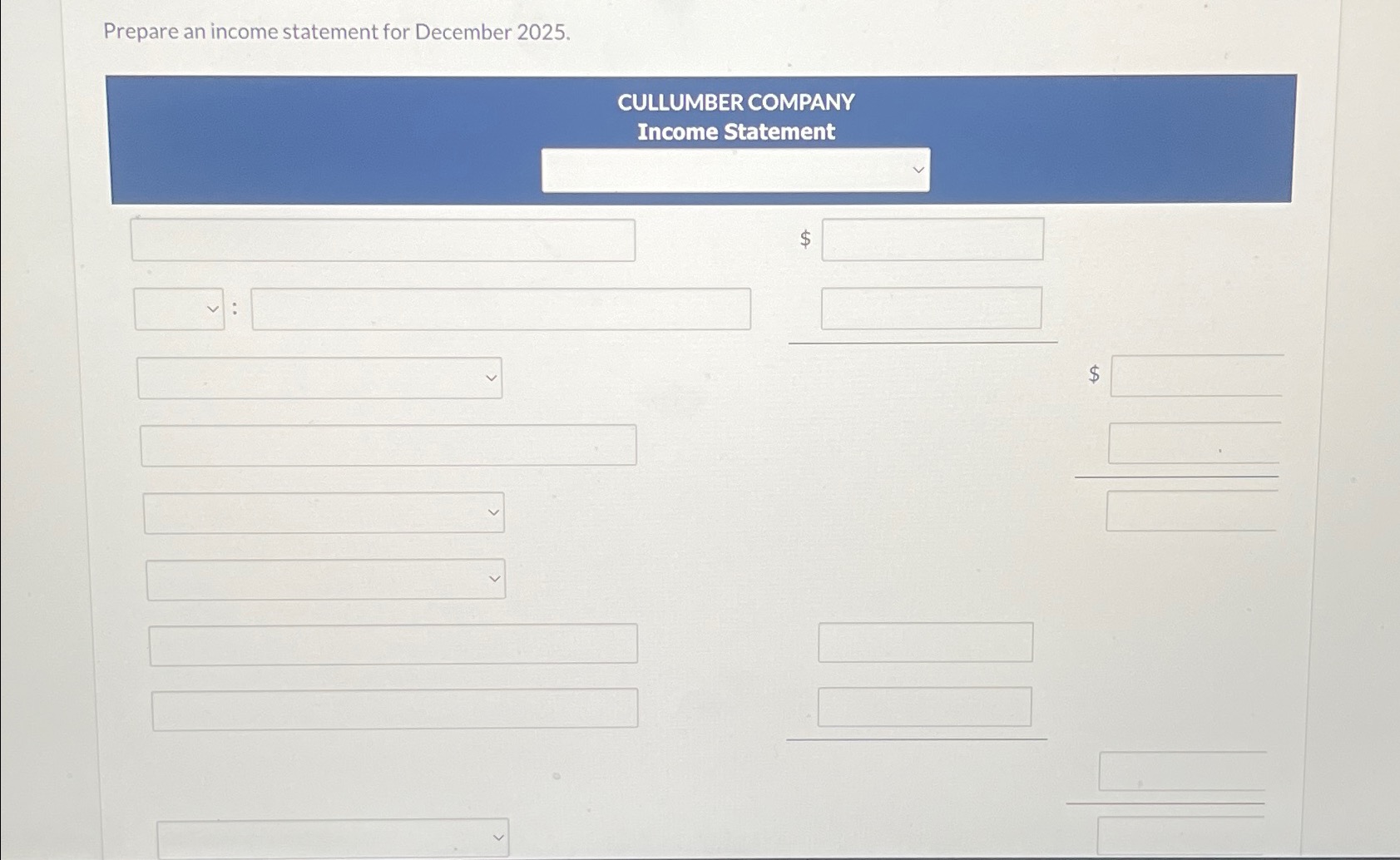 December. Dec. 3 Purchased 4,300 units of inventory on account at a