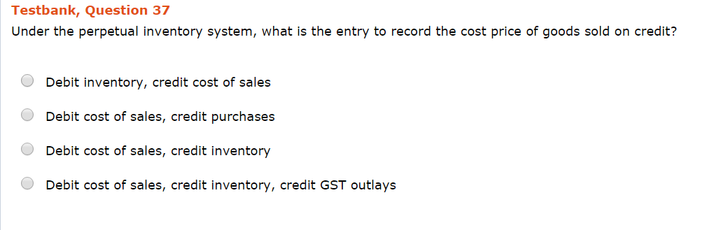 account and as credit to the gross profit account. not recorded. recorded