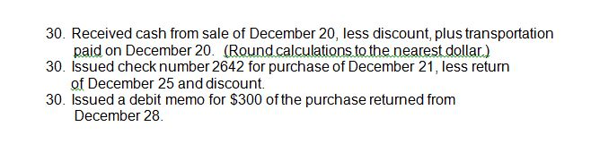 data: a. Merchandise inventory on December 31 $90,800 b. Insurance expired during