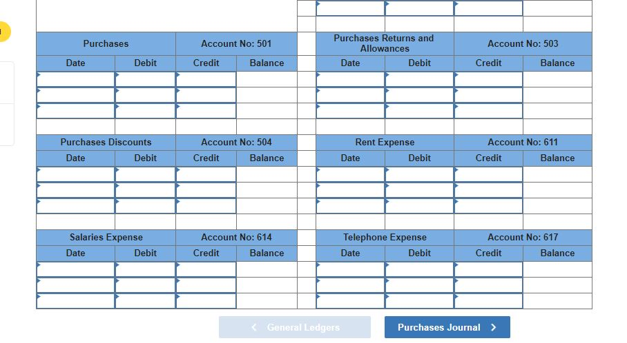 during June 2019 are listed below, as are the general ledger accounts
